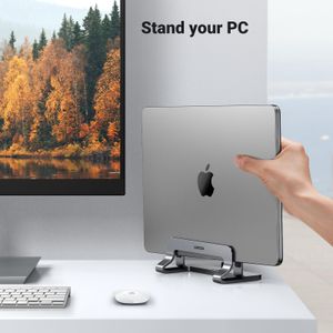 UGREEN Vertical Laptop Stand – Adjustable, Grey
