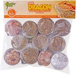 Healthy Herp Adult Bearded Dragon Food Instant Meal for Reptiles - Bearded Dragon Tank Accessories - Made in USA - for Box Turtles, Lizards, Tortoises - Variety Pack (14 Cups & 1 Dish)