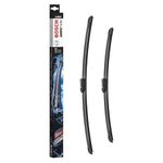 Bosch Aerotwin A299S - Front Windscreen Wipers - Set of 2 Replacement Blades - Pre-assembled Adapter - 2 Blades, 600 mm / 340 mm - Only for Left-Hand Drive (EU) - Comes in Slim, Space-saving Packaging