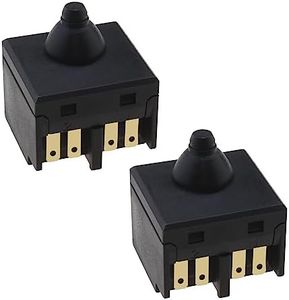 eMagTech 2 Piezas Interruptor de Amoladora Angular para 100mm 4" Amoladora Angular Botón de Encendido Interruptor de Repuesto Accesorios de Herramientas Eléctricas de Mano