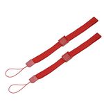 Gamer Gear 2 Pack of Red Wrist Strap Wristband compatible with the DS DS Lite DSi DSi XL 2DS 3DS 3DS XL Wii Remote Wii U, Sony PSP Go PS Vita Consoles