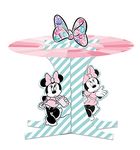 Disney Minnie Mouse Party Gem Cupcake Stand, Birthday Party Tableware Cake Stand, Pink, One Size (10202306)