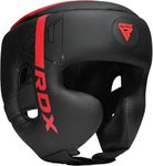 RDX Headguard for Boxing, MMA Training, Adjustable Padded KARA Head Guard for Cheeks, Forehead and Ear Protection, Muay Thai Headgear, Kickboxing, Sparring, Martial Arts, Karate, Taekwondo Helmet