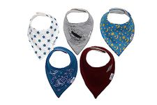 Infancy Dreams Bandana Baby Bibs For New Born Baby - Space Edition (0-12 Months)