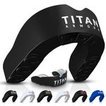 Titan Armour® Gum Shield | Dual-Layer | Adults & Junior Custom-Fit Mouth Guard | Case Inc | Boil & Bite Mouthguard Boxing, Rugby, MMA, Hockey & All Contact Sports | UK Brand