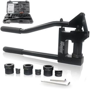 Metal Stud Punch Tool with Dies 7/8", 1-1/8", and 1-11/32" 20GA Steel Stud Puncher Set Lever Sheet Metal Hole Punch Kit (CC-100 New)-iGeelee