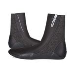 Mystic Watersports - Surf Kitesurf & Windsurfing Supreme 5mm Split Toe Wetsuit Boot Boots - Black - Easy Stretch Waterproof