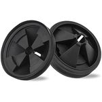 2Pcs Silicone Waste Disposer Parts Sink Baffle Rubber Drain Plugs Insert Garburator Guard Collar, Sink Stopper and Splash Guard Measures Food Waste Disposer