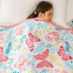 DREAMCARE Kids Weighted Blanket 5 Pounds, Cooling Weighted Blanket Kids, Weighted Blanket for Kids, 36"x 48" Toddler Weighted Blanket, Soft Weighted Blankets, Weighted Blanket for Toddler (Butterfly)