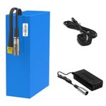 Yasco (UK Warehouse) 72v Ebike Battery for 250w-3360w Motor, 20Ah Large Capacity with BMS Protection Waterproof Lithium ion Battery Pack Electric Bike Battery with Charger(72v 20Ah 250w-3360w)