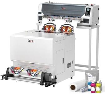 DXZ 24 Inch A1 DTF Printer with Shaker Oven, Dual F1080 Printheads, 3X Faster High-Speed DTF Transfer Machine, White Ink Circulation, Auto Cleaning for T-Shirt & Apparel Printing