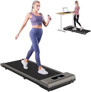 Dskeuzeew Treadmills for Home,Walking Pad Treadmill,2.5HP under desk treadmill with 1-10km/h Speed Range and Remote Control,130 KG Capacity,No Assembly Required (Grey)