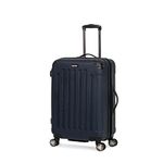 Kenneth Cole Reaction Renegade 16" Hardside Expandable 4-Wheel Spinner Mini Carry-on Luggage, Navy Blue, 24-inch Checked, Renegade 24” Check in