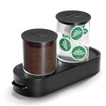 Keurig K-Cup Pod & Ground Coffee Storage Unit, Coffee Storage, Holds up to 12 ounces of Ground Coffee & 12 K-Cup Pods, Black
