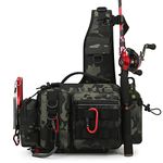 YAOYAOLING Fishing Tackle Bag,Tactical Fishing Sling Tackle Storage Bag,Lightweight Sling Fishing Backpack- Sling Tool Bag for Fishing Hiking Hunting Camping