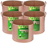 VIVOSUN 5-Pack 5 Gallons Grow Bags