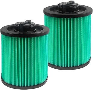 2 Pack DXVC6914 High Efficiency Cartridge Filters for Dewalt, 6-16 Gallon Wet/Dry Vacuums Replacement Filters, Shop Vac Filters Compatible with DXV06P, DXV09P, DXV09PA, DXV10P, DXV10PL, DXV10S