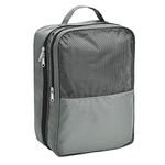FATMUG Travel Shoe Bag - Gym Men and Ladies Footwear Packing Storage Portable Cover - Grey
