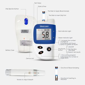Sinocare Blood Glucose Meter – mmol/L Diabetes Testing Device