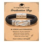 D Dongjiangjin Gift Graduation Gifts for Him, Class of 2024 Elementary Middle High School College 5th 8th Grade Graduate Bracelet Graduation Senior Gifts for Teenage Teen Boys