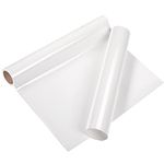 VINYL FROG Heat Transfer Vinyl Roll HTV Vinyl - 30.5x155cm White Iron on Vinyl for T-Shirts, Heat Press Vinyl for DIY Craft Designs (White)