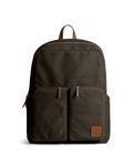 DailyObjects Clove Field Backpack | Casual Laptop Bag with Luggage Sleeve | Unisex Travel Backpack | Made of Durable Canvas Material | Zippered Compartments with Pockets