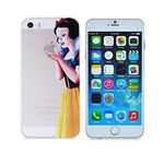 Princess Eating/ Snow White Holding Logo Clear Transparent Case For Apple Iphone 6 (4.7-Inch)