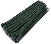 Bolt Dropper 10-Inch Green Cable Zip Ties, 100-Pack - 40 lbs Tensile Strength for Indoor or Outdoor Use - Heavy Duty Self-Locking Premium Plastic Wire Ties - UV and Temperature Resistant Cable Ties