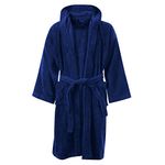 KIDS BOYS GIRLS BATHROBE 100% EGYPTIAN COTTON LUXURY VELOUR TOWELLING HOODED DRESSING GOWN SOFT FINE COMFORTABLE NIGHTWEAR TERRY TOWEL BATH ROBE LOUNGE WEAR HOUSECOAT WITH POCKETS,10-12 Years