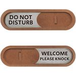 Do not Disturb Welcome Please Knock Sign (Brown)