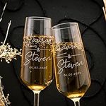 Personalized Wedding Champagne Flut