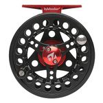 Kylebooker Fly Fishing Reel Large Arbor with Aluminum Body Fly Reel 3/4wt 5/6wt 7/8wt (Black with Red, 7/8wt)