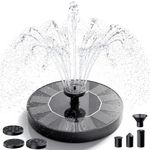 AISITIN 1W Solar Bird Bath Fountain Pump, Solar Fountain,Solar Powered Water Fountain Pump for Bird Bath, Garden, Pond, Pool, Outdoor