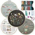 ETSPIL 4 Sets Embroidery Kit for Be
