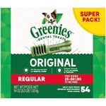 GREENIES Adult Dog Treats Original REGULAR Natural Dental Care, (54 Treats) 54oz. Pack