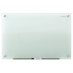 Quartet Non-Magnetic Glass Dry Erase White Board, 48" x 36" Whiteboard, Infinity Frameless Mounting, Frosted Surface (G4836F)