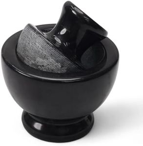 Large Marble Mortar and Pestle Set 4x4.5 Inches for Kitchen | Marble Spice Crusher Mortar and Pestle. Small Mortar and Pestle