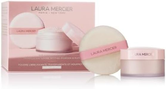 Laura Mercier Translucent Loose Setting Powder, Infused with Vitamins C + E (Tone-Up Rose + Puff, Gift Set)