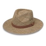 Wallaroo Hat Company Men’s Charleston Fedora – UPF 50+, Classic Surf Hat, Designed in Australia, Natural, Large/Extra Large