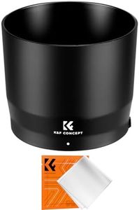 K&F CONCEPT Lens Hood Replace of ET-74B Hood Compatible with Canon RF 100-400mm f/5.6-8 is USM, EF 70-300mm f/4-5.6 is II USM, Reversible Snap on Camera Lens Shade Fits 67mm Filters and Lens Cap