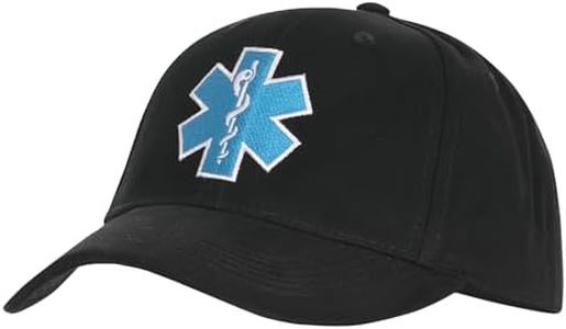 Rothco EMT EMS Logo Supreme Low Profile Insignia Cap, Black