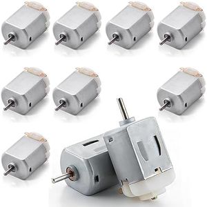 WWZMDIB 10Pcs 130 Toy Motor 3V~6V DC 24000 RPM High Speed Mini Motor Small and Compact Size Makes it Easy to Install and Operate in Tight Spaces
