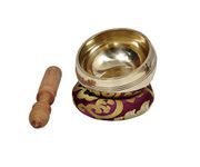 Dharma Store - Tibetan Meditation Singing Bowl - With Mallet & Silk Cushion