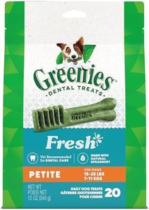 GREENIES Canine Dental Dog Treats Fresh Petite 20 Chews 340g