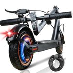 QnQ Electric Scooter, Electric Scooters Adult, 8.5”Solid Tires, 20-25km Range & Max 25km/h, 3 Speed Mode, Foldable Electric Scooters with APP, Double Braking System for Adults and Teens
