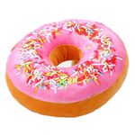 Nunubee Round Doughnut Back Stuffed Cushion Throw Pillow Plush Play Toy Doll For Office Chair Car Seat 6