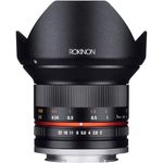 Rokinon RK12M-E 12mm F2.0 NCS CS Ultra Wide Angle Lens Sony E-Mount-NEX, Black