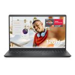 Dell Inspiron 3535 Laptop - 15.6 inch FHD (1920 x 1080) 120Hz Display, AMD Ryzen 5-7520U Processor, 8GB LPDDR5 RAM, 512GB SSD, AMD Radeon Graphics, Windows 11 Home, Migrate Service - Carbon Black