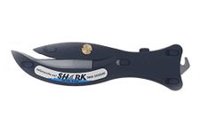 Shark Enclosed Blade Safety Box Cutter with Retractable Hook - (Black)