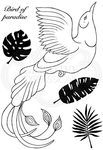 Jane Gill Clear Magic Stamp - Paradise Bird